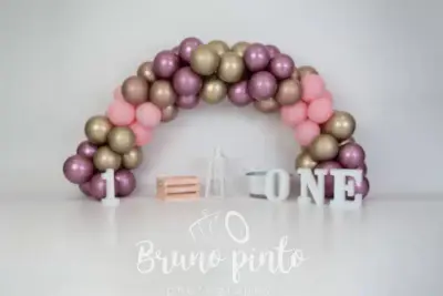 Branco e Rosa Gold Arco