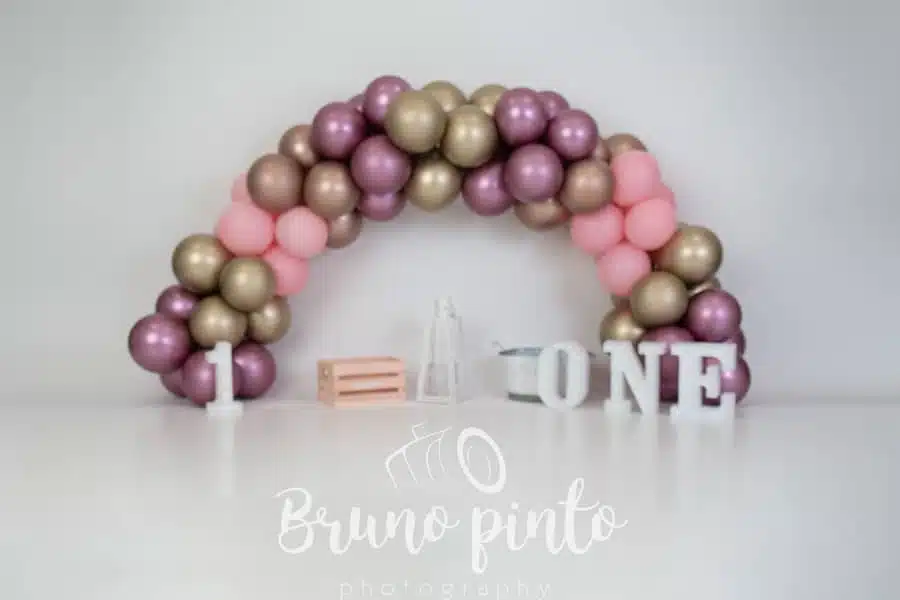 Branco e Rosa Gold Arco